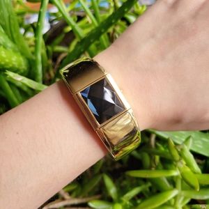 Classic Bejeweled Golden Quartz Watch